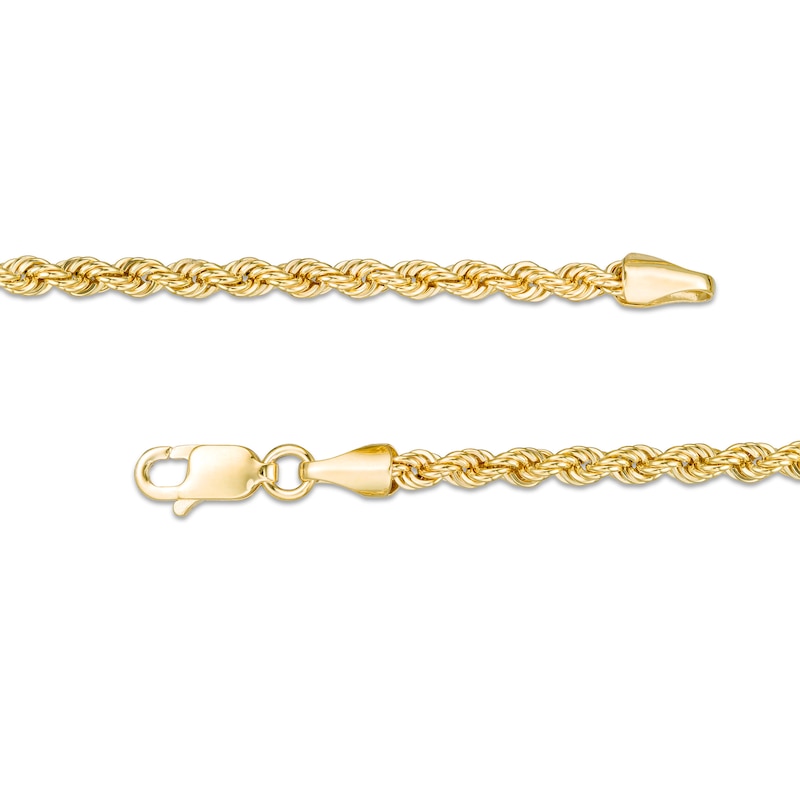 Main Image 2 of 020 Gauge Semi-Solid Rope Chain Necklace in 10K Gold - 18"