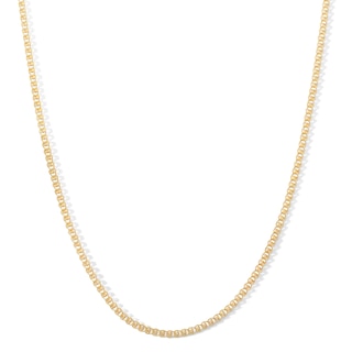 10K Hollow Gold Tight Curb Chain - 20"