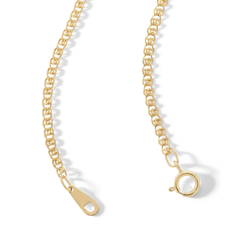 Main Image 4 of 10K Hollow Gold Tight Curb Chain - 20"