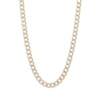 Thumbnail Image 0 of 10K Semi-Solid Gold Cuban Curb Two-Tone Chain - 16"
