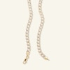 Thumbnail Image 1 of 10K Semi-Solid Gold Cuban Curb Two-Tone Chain - 16"