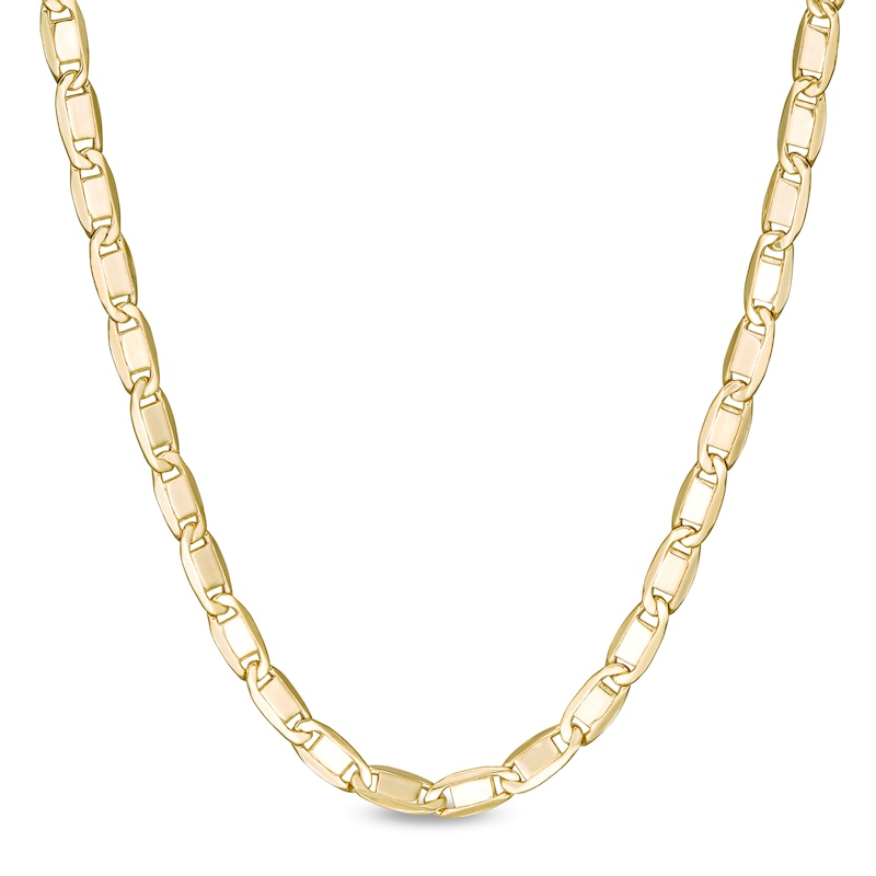 Main Image 1 of 060 Gauge Valentino Chain Necklace in 10K Hollow Gold - 24"