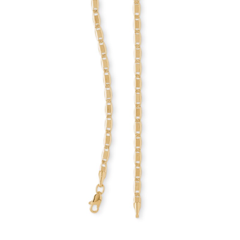 060 Gauge Valentino Chain Necklace in 10K Hollow Gold - 24"