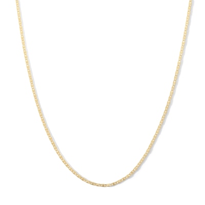 040 Gauge Valentino Chain Necklace in 10K Hollow Gold - 26"