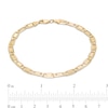 Thumbnail Image 3 of 100 Gauge Valentino Chain Bracelet in 10K Hollow Gold - 8"