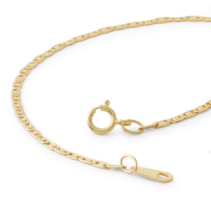 Valentino Chain Bracelet in 10K Hollow Gold - 7.5"