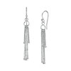 Thumbnail Image 1 of Box Chain Tassel Drop Earrings in Sterling Silver