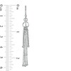 Thumbnail Image 1 of Box Chain Tassel Drop Earrings in Sterling Silver