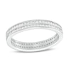 Thumbnail Image 0 of Cubic Zirconia Double Row Eternity Band in Sterling Silver - Size 10