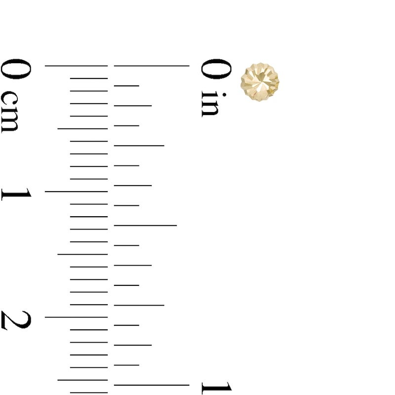 Main Image 2 of Diamond-Cut Dome Stud Earrings in 10K Gold