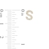 Thumbnail Image 2 of Cubic Zirconia "S" Initial Stud Earrings in 10K Gold