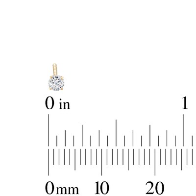 Simulated Opal and Cubic Zirconia Three Piece Stud Earrings Set in 10K Gold