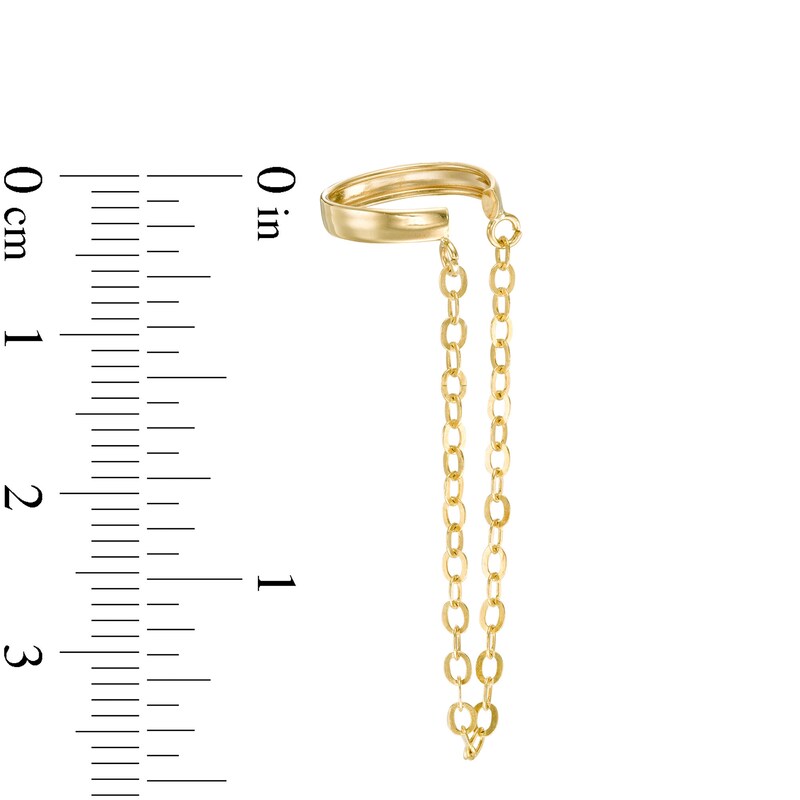 Main Image 2 of Cable Chain Ear Cuff in 10K Gold