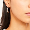 Thumbnail Image 1 of 30mm Diamond-Cut Hoop Earrings in 10K Tube Hollow Gold