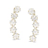 4mm Star-Shaped Cubic Zirconia Crawler Earrings in 10K Gold