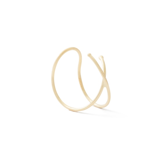 Criss-Cross Ear Cuff in 10K Solid Gold