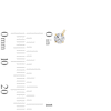 Thumbnail Image 6 of Cubic Zirconia Two Pair Huggie Hoop and Solitaire Stud Earrings Set in 10K Gold