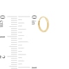 Thumbnail Image 3 of 14K Tube Hollow Gold Continuous Tube Hoops Set