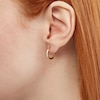 Thumbnail Image 3 of 10K Gold Diamond-Cut Hoops Made in Italy