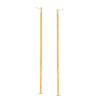 Thumbnail Image 1 of Made in Italy Double Strand Herringbone Chain Drop Earrings in 10K Gold