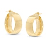 Made in Italy 15mm Hoop Earrings in 10K Gold