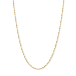1.6mm Rope Chain Necklace in 10K Semi-Solid Gold - 20&quot;