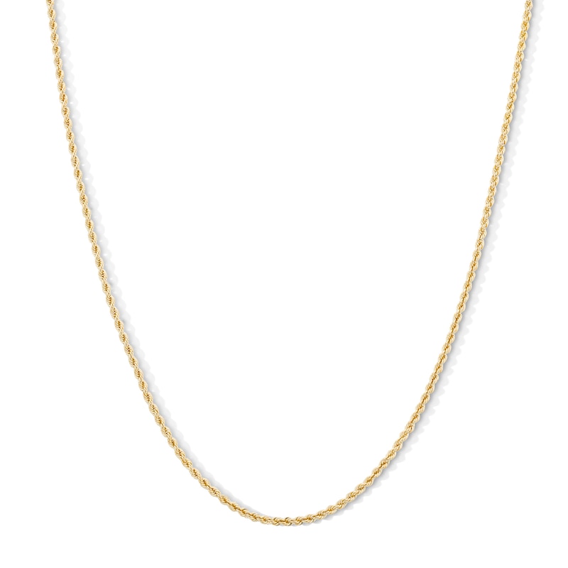 Main Image 1 of 10K Semi-Solid Gold Rope Chain - 20"