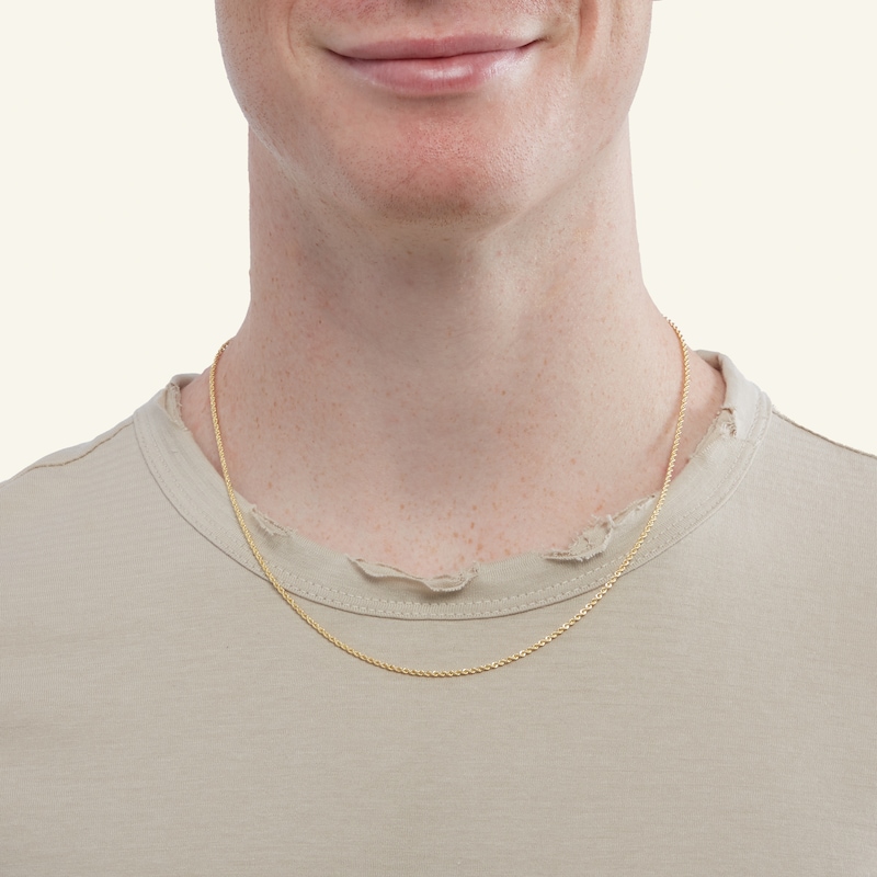 Main Image 2 of 10K Semi-Solid Gold Rope Chain - 20"