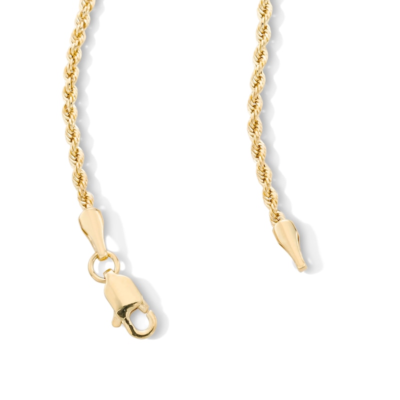 Main Image 4 of 10K Semi-Solid Gold Rope Chain - 20"
