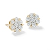 Thumbnail Image 0 of 10K Solid Gold 1 CT. T.W. Diamond Flower Studs