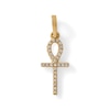 Thumbnail Image 0 of 1/20 CT. T.W. Diamond Ankh Symbol Necklace Charm in 10K Gold