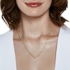 Thumbnail Image 3 of 1/20 CT. T.W. Diamond Lightning Bolt Necklace Charm in 10K Gold