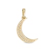 Thumbnail Image 1 of 1/20 CT. T.W. Diamond Crescent Moon Necklace Charm in 10K Gold