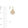 1/6 CT. T.W. Composite Diamond Triple Frame Necklace Charm in 10K Gold