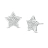 Thumbnail Image 0 of 1/10 CT. T.W. Composite Diamond Star Stud Earrings in Sterling Silver
