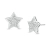 Thumbnail Image 1 of 1/10 CT. T.W. Composite Diamond Star Stud Earrings in Sterling Silver