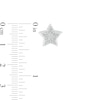 Thumbnail Image 2 of 1/10 CT. T.W. Composite Diamond Star Stud Earrings in Sterling Silver