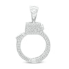 Thumbnail Image 1 of 1/4 CT. T.W. Diamond Handcuff Necklace Charm in Sterling Silver