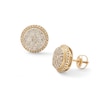 Thumbnail Image 0 of 10K Solid Gold 1 CT. T.W. Diamond Round Frame Studs
