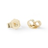 Thumbnail Image 1 of 1/3 CT. T.W. Composite Diamond Heart Frame Stud Earrings in 10K Gold