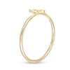 Thumbnail Image 2 of Uppercase Block "A" Initial Ring in 10K Gold - Size 7