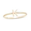 Thumbnail Image 0 of Uppercase Block "K" Initial Ring in 10K Gold - Size 7