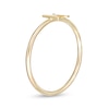 Thumbnail Image 1 of Uppercase Block "K" Initial Ring in 10K Gold - Size 7