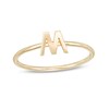 Thumbnail Image 1 of Uppercase Block "M" Initial Ring in 10K Gold - Size 7