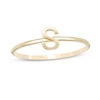 Thumbnail Image 0 of Uppercase Block "S" Initial Ring in 10K Gold - Size 7
