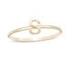 Thumbnail Image 1 of Uppercase Block "S" Initial Ring in 10K Gold - Size 7