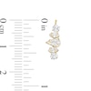 Thumbnail Image 2 of Multi-Shape Cubic Zirconia Crown Crawler Earrings in 10K Gold