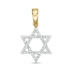 Thumbnail Image 1 of 1/10 CT. T.W. Diamond Star of David Necklace Charm in 10K Gold