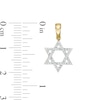 Thumbnail Image 2 of 1/10 CT. T.W. Diamond Star of David Necklace Charm in 10K Gold