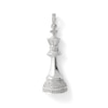 Thumbnail Image 0 of 1/10 CT. T.W. Diamond King Chess Piece Necklace Charm in Sterling Silver